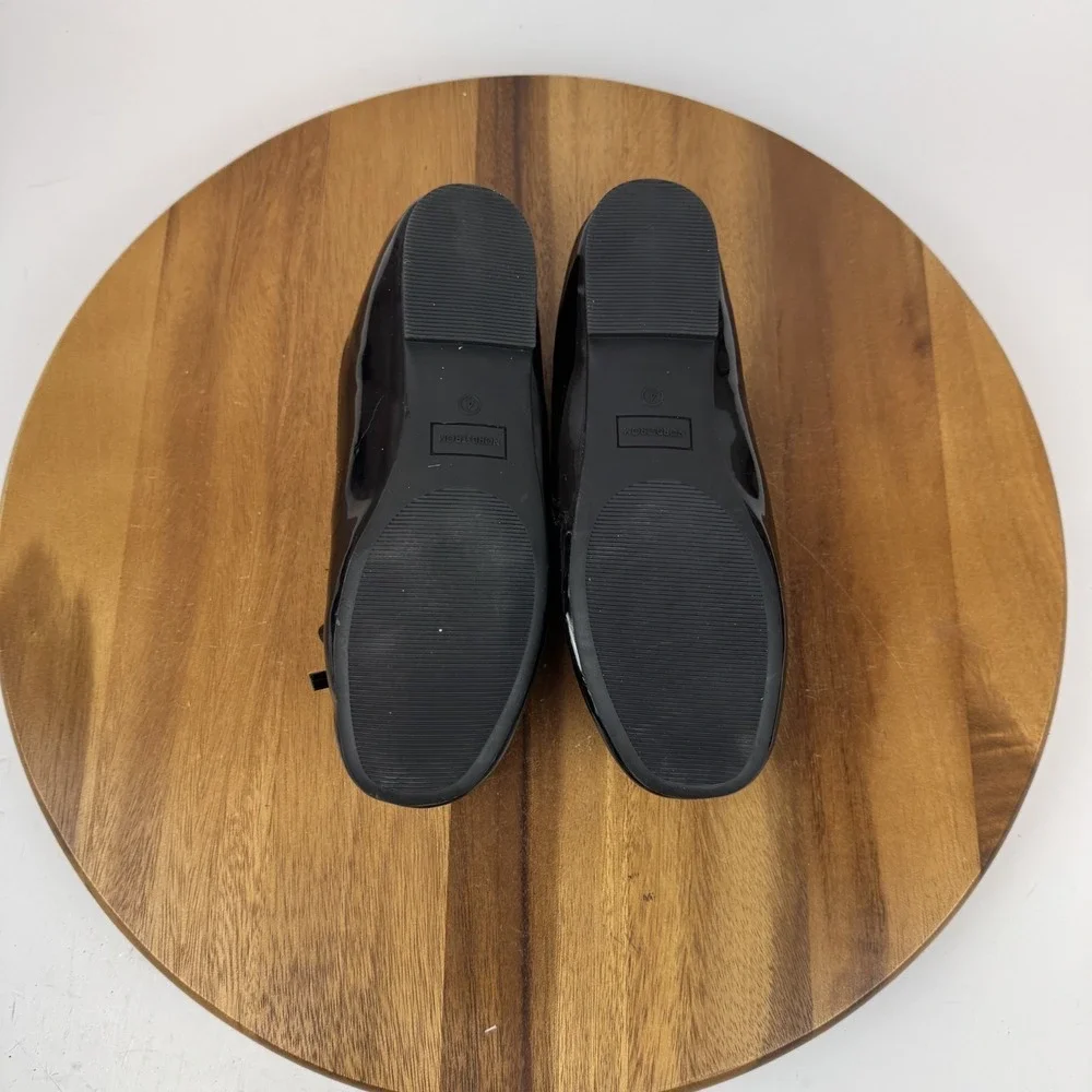 New Big Kids Girls Nordstrom Elodie Black Bow‎ Mary Jane Ballet Flats Size 4 Y